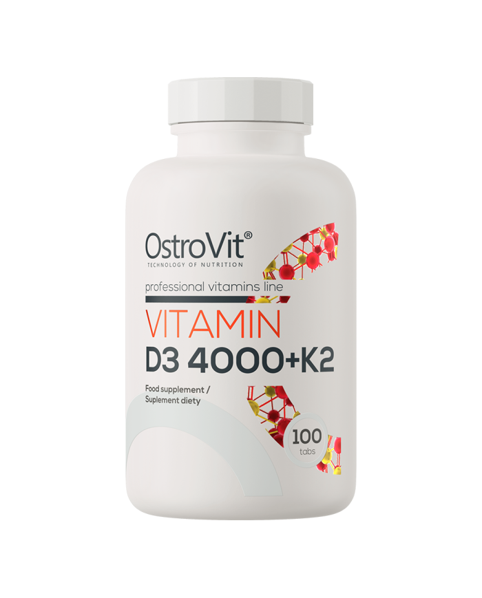OstroVit Vitamin D3 4000 IU + K2 100 tab – zdjęcie 3