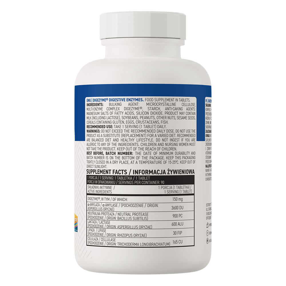 OstroVit Digezyme Digestive Enzymes 90 tab