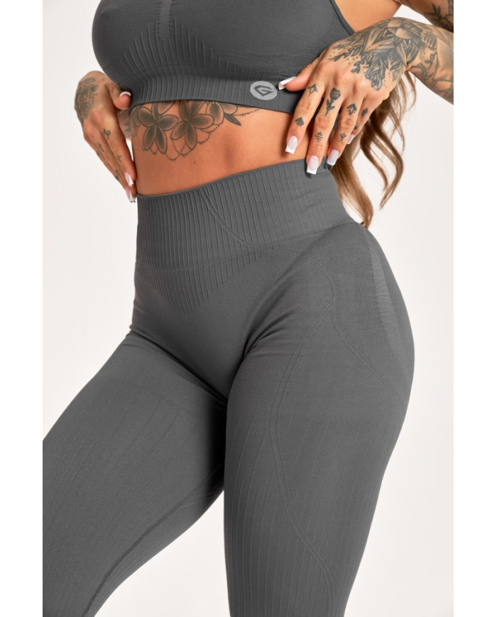LEGINSY PUSH UP 2.0 DARK SILVER – zdjęcie 4