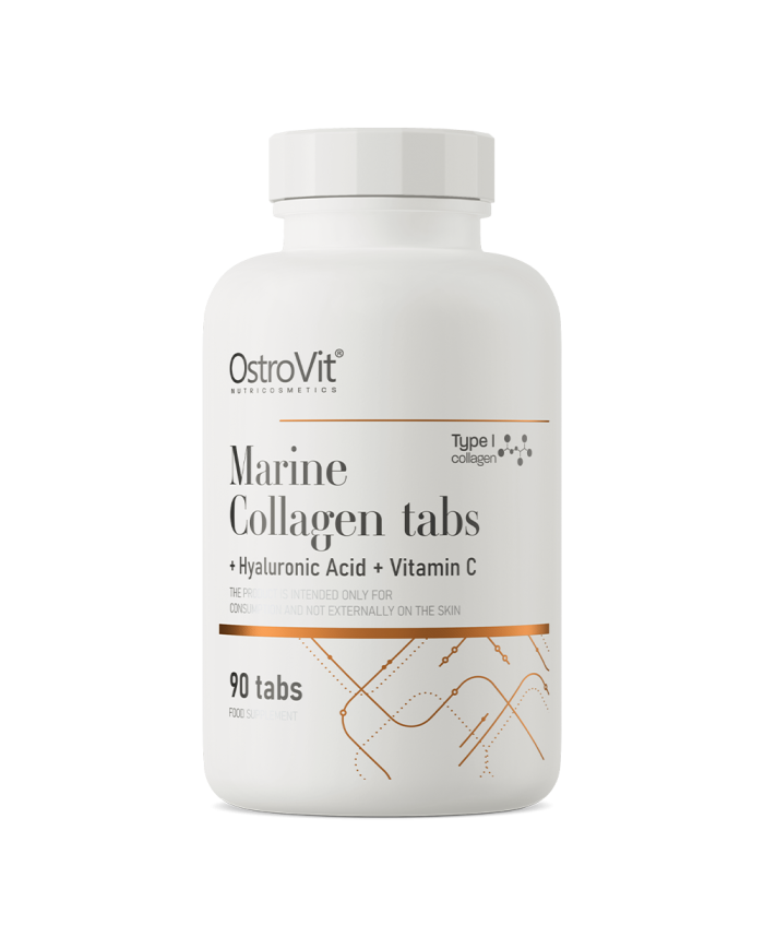 Marine Collagen + Hyaluronic Acid + Vitamin C  90 tabs