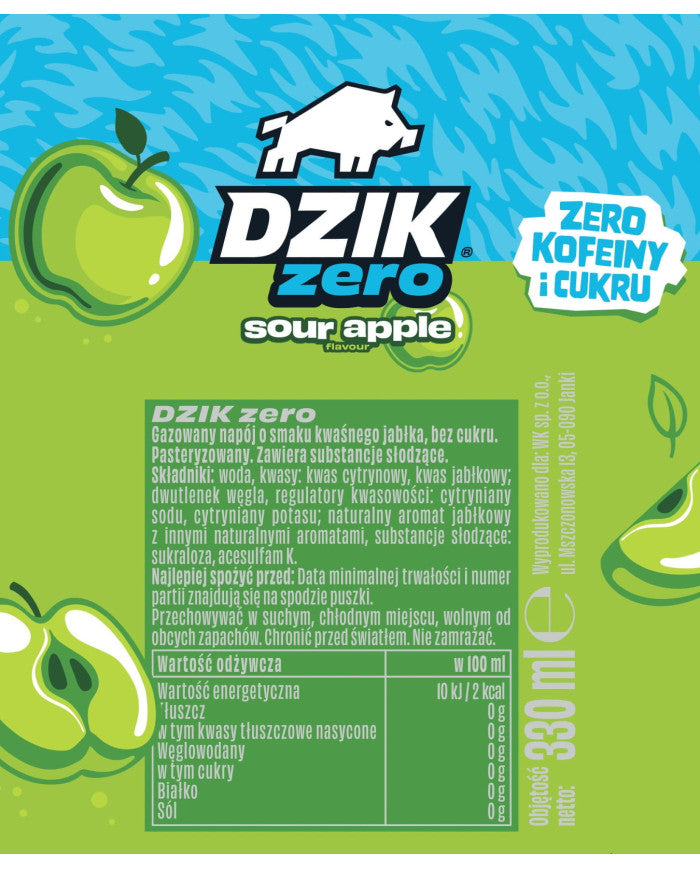 DZIK® ZERO 330ml – zdjęcie 4